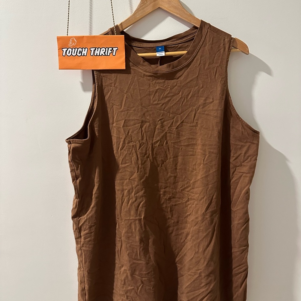 Women’s Old Navy Brown Sleeveless T-Shirt Dress